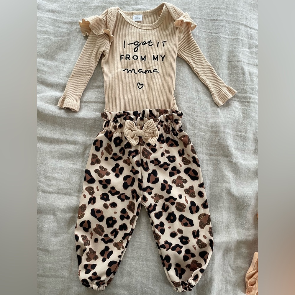 Size 3-6 months onesie and pants